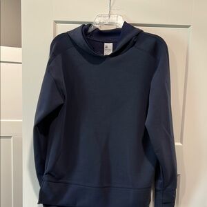 All in Motion Blue Crewneck Sweater Ribbed Cuffs